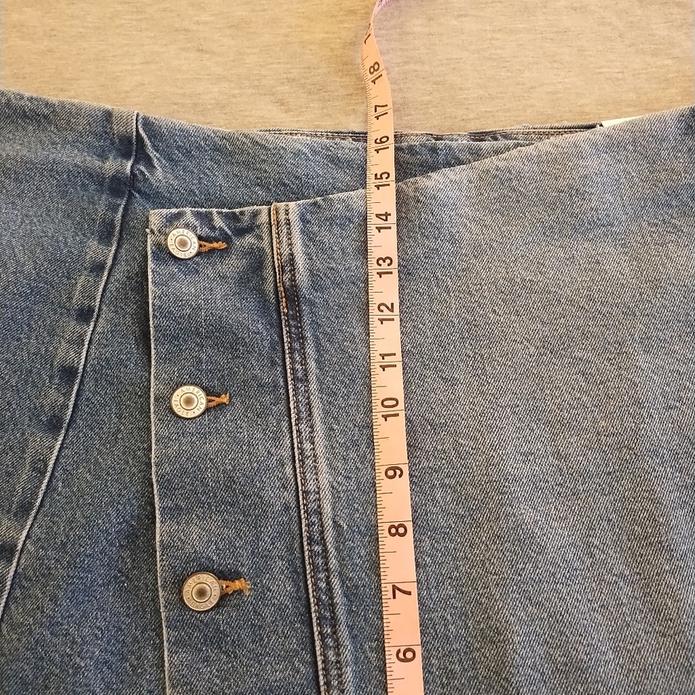 American Eagle Low-Rise A-Line Stretch Denim Skirt Size 18 - 34 W - NWT - Picture 7 of 16